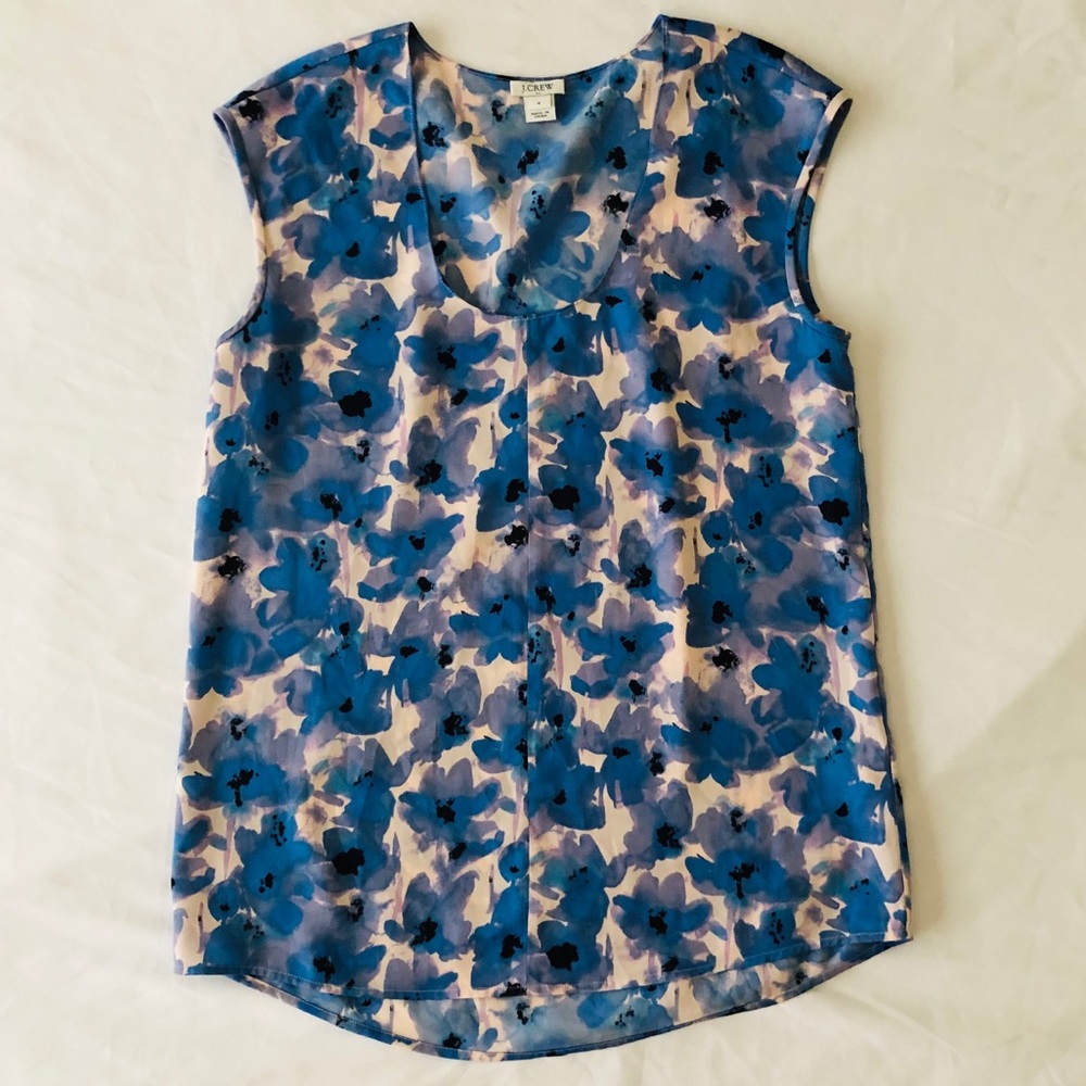 J. Crew Floral Blouse